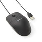 Amazon Basics 3-Button USB Wired Mouse – Optical Tracking & Scroll Wheel | Standard, Black